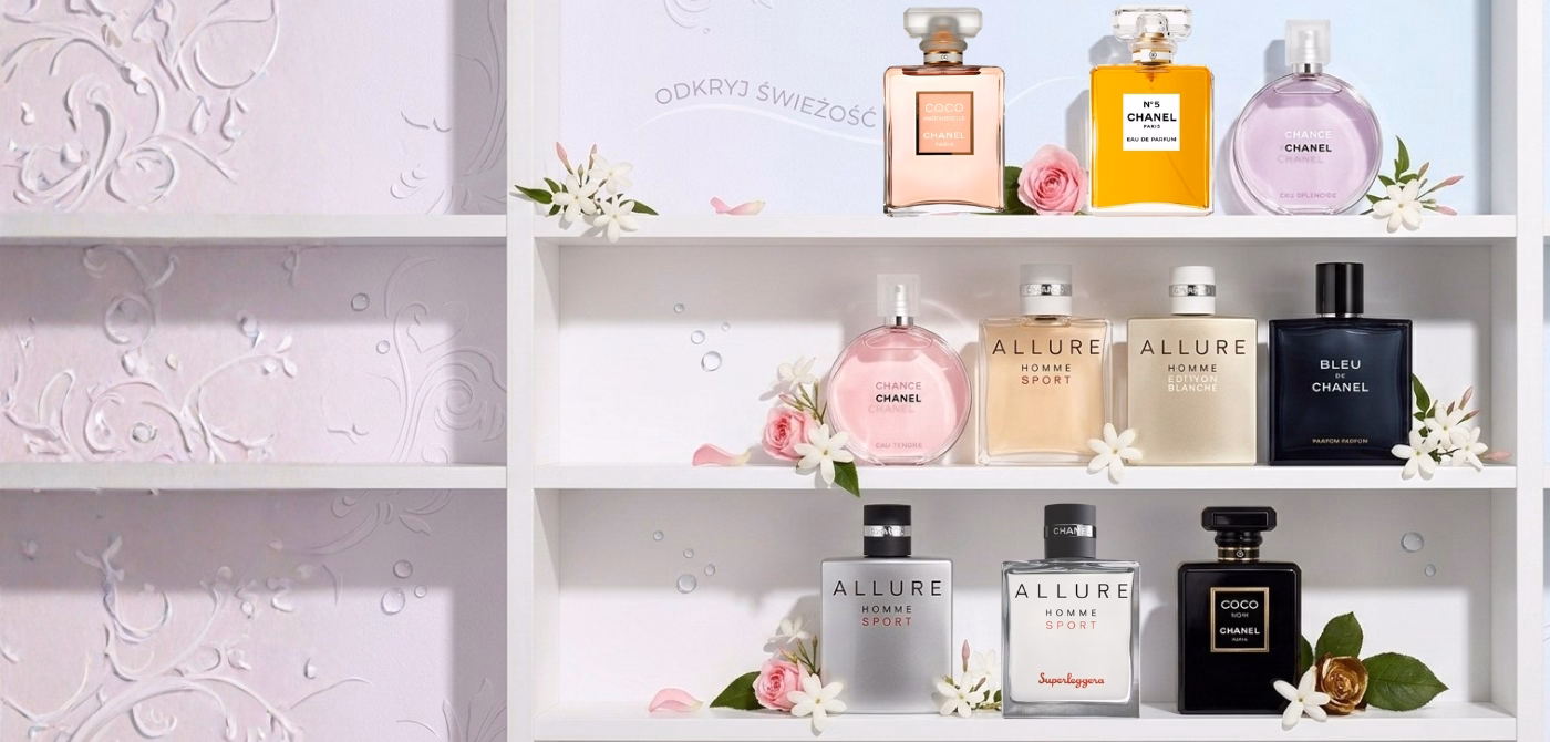 Chanel TWÓRZ TRENDY Wybierz kultowe zapachy Odkryj oryginalne perfumy i zachwycaj klasą.