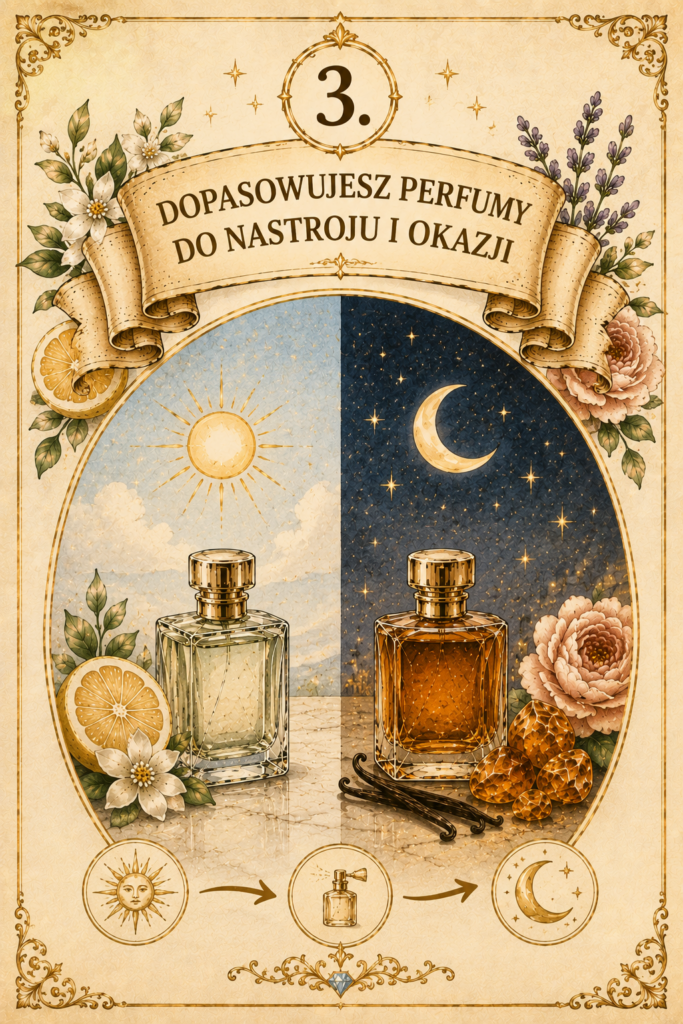 3. Dopasowujesz perfumy do nastroju i okazji